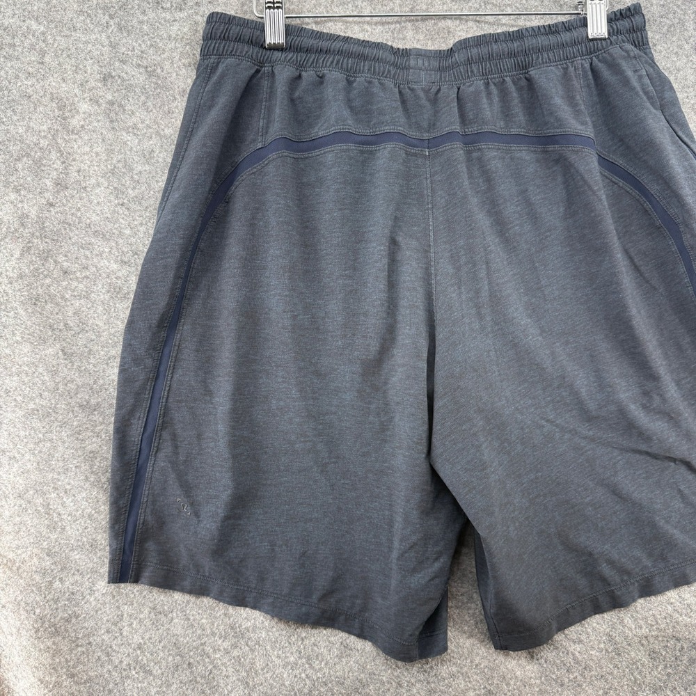Lululemon Pace Breaker Short *9" Size Large Heathered Slate Grey Lined Blue - Picture 10 of 16